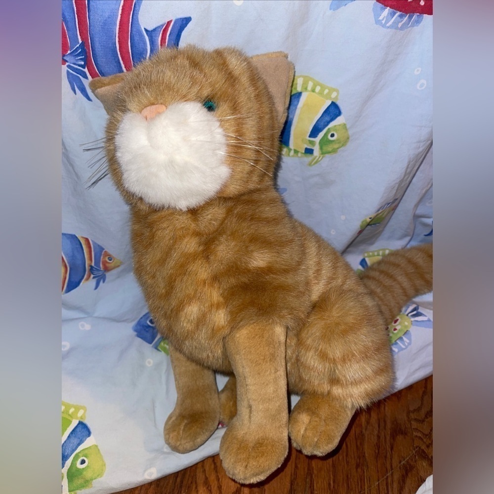 Commonwealth Large Plush Tabby Cat  15" Tall